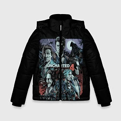 Куртка зимняя для мальчика Uncharted 4, цвет: 3D-черный