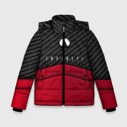 Куртка зимняя для мальчика Infiniti: Red Carbon, цвет: 3D-красный