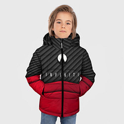 Куртка зимняя для мальчика Infiniti: Red Carbon, цвет: 3D-черный — фото 2