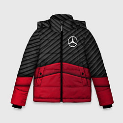 Куртка зимняя для мальчика Mercedes Benz: Red Carbon, цвет: 3D-черный