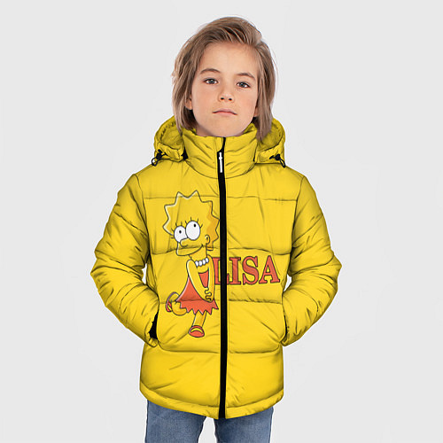 Зимняя куртка для мальчика Lisa Simpson / 3D-Светло-серый – фото 3