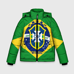 Куртка зимняя для мальчика CBF Brazil, цвет: 3D-светло-серый