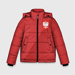 Куртка зимняя для мальчика Poland Team: Away WC-2018, цвет: 3D-черный