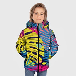 Куртка зимняя для мальчика Тропическая мода, цвет: 3D-черный — фото 2