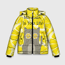 Куртка зимняя для мальчика More Sun In Your Life, цвет: 3D-черный