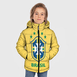 Куртка зимняя для мальчика Brazil Team, цвет: 3D-черный — фото 2