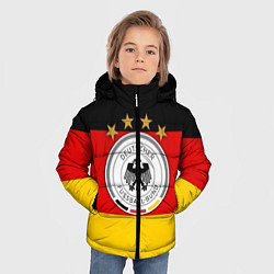 Куртка зимняя для мальчика Немецкий футбол, цвет: 3D-светло-серый — фото 2