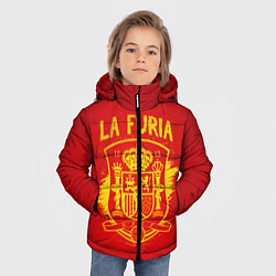 Куртка зимняя для мальчика La Furia, цвет: 3D-красный — фото 2