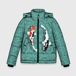 Зимняя куртка для мальчика Японские рыбки