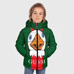 Куртка зимняя для мальчика GUSSI Beak, цвет: 3D-светло-серый — фото 2