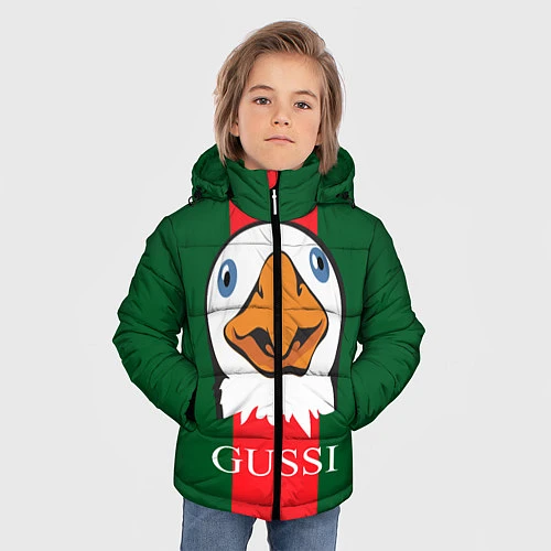 Зимняя куртка для мальчика GUSSI Beak / 3D-Светло-серый – фото 3