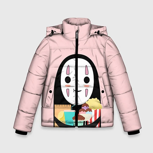 Зимняя куртка для мальчика Унесенные призраками / 3D-Светло-серый – фото 1