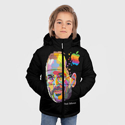 Куртка зимняя для мальчика Think Different, цвет: 3D-светло-серый — фото 2