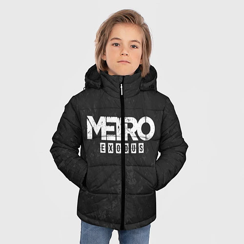Зимняя куртка для мальчика Metro Exodus: Space Grey / 3D-Светло-серый – фото 3