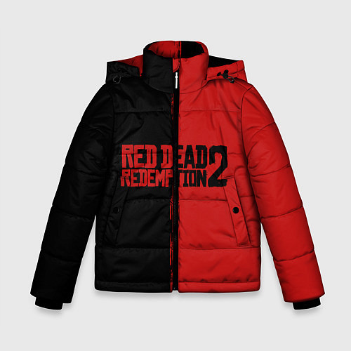 Зимняя куртка для мальчика RDD 2: Black & Red / 3D-Красный – фото 1