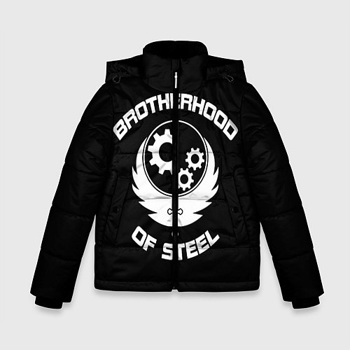 Зимняя куртка для мальчика Brothood of Steel / 3D-Светло-серый – фото 1
