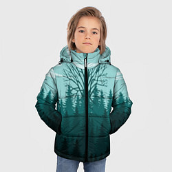 Куртка зимняя для мальчика Firewatch Wood, цвет: 3D-черный — фото 2