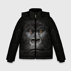 Куртка зимняя для мальчика Морда Гориллы, цвет: 3D-светло-серый