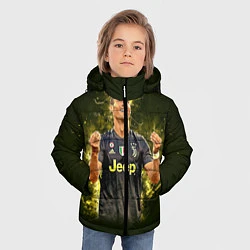 Куртка зимняя для мальчика Ronaldo: Juve Sport, цвет: 3D-черный — фото 2