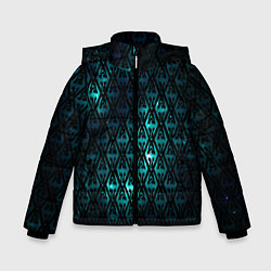 Куртка зимняя для мальчика TES: Blue Pattern, цвет: 3D-черный