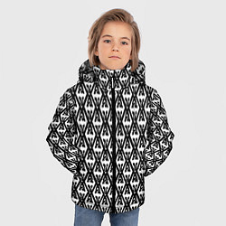 Куртка зимняя для мальчика TES: White Pattern, цвет: 3D-черный — фото 2