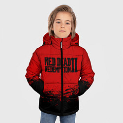Куртка зимняя для мальчика Red Dead Redemption II, цвет: 3D-светло-серый — фото 2