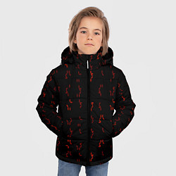 Куртка зимняя для мальчика Алфавит хищника, цвет: 3D-черный — фото 2