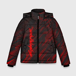 Куртка зимняя для мальчика Cyberpunk 2077: Red Breaks, цвет: 3D-черный