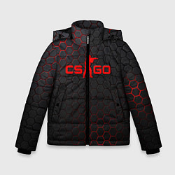Куртка зимняя для мальчика CS:GO Grey Carbon, цвет: 3D-черный