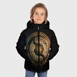 Куртка зимняя для мальчика Bronze Aegis, цвет: 3D-черный — фото 2