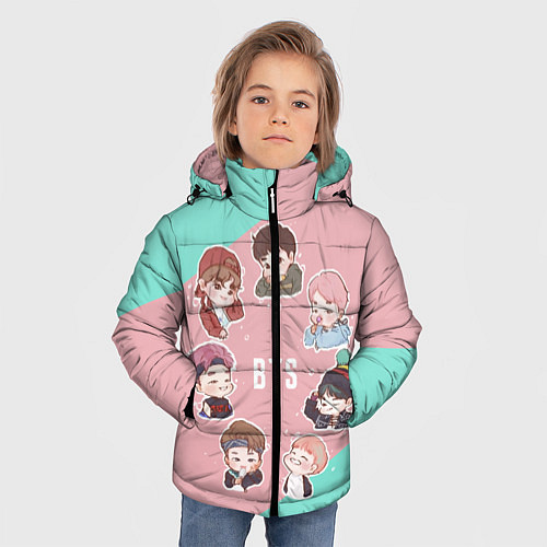 Зимняя куртка для мальчика BTS Boys / 3D-Светло-серый – фото 3