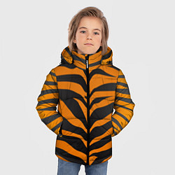 Куртка зимняя для мальчика Шкура тигра, цвет: 3D-черный — фото 2