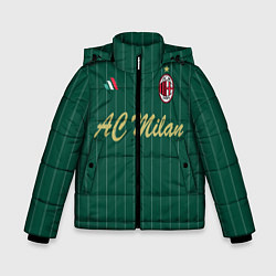 Куртка зимняя для мальчика AC Milan: Green Form, цвет: 3D-черный