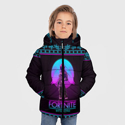 Куртка зимняя для мальчика Fortnite: Neon Battle, цвет: 3D-черный — фото 2
