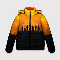 Куртка зимняя для мальчика Red Dead Redemption: Orange Sun, цвет: 3D-черный