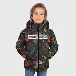Куртка зимняя для мальчика Imagine Dragons: Ink, цвет: 3D-черный — фото 2