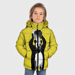 Куртка зимняя для мальчика Панда-маляр, цвет: 3D-светло-серый — фото 2