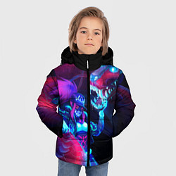 Куртка зимняя для мальчика Akali KDA, цвет: 3D-черный — фото 2