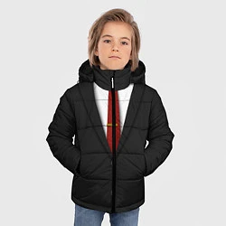 Куртка зимняя для мальчика Агент 47, цвет: 3D-черный — фото 2