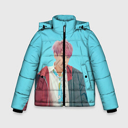 Куртка зимняя для мальчика BTS Jungkook, цвет: 3D-черный