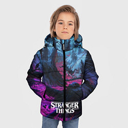 Куртка зимняя для мальчика Stranger Things: Wild Wood, цвет: 3D-черный — фото 2