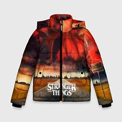 Куртка зимняя для мальчика Stranger Things: Road to Dream, цвет: 3D-светло-серый