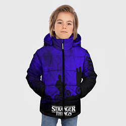 Куртка зимняя для мальчика Stranger Things: Moon Biker, цвет: 3D-черный — фото 2
