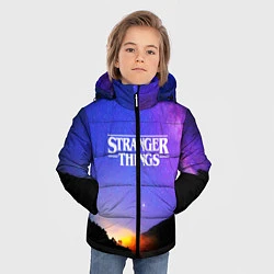 Куртка зимняя для мальчика Stranger Things: Space Rising, цвет: 3D-черный — фото 2