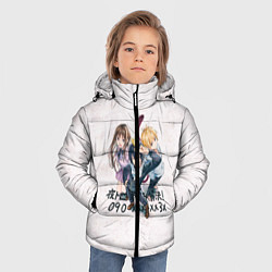 Куртка зимняя для мальчика Бездомный Бог, цвет: 3D-красный — фото 2