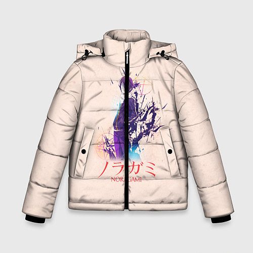 Зимняя куртка для мальчика Бездомный Бог / 3D-Светло-серый – фото 1
