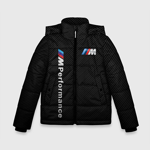 Зимняя куртка для мальчика BMW M PERFORMANCE CARBON КАРБОН / 3D-Красный – фото 1
