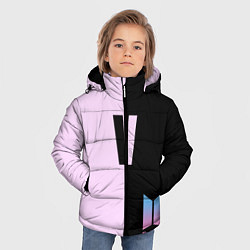 Куртка зимняя для мальчика BTS V, цвет: 3D-черный — фото 2