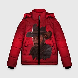 Куртка зимняя для мальчика Red Dead Redemption, цвет: 3D-светло-серый