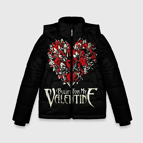 Зимняя куртка для мальчика Bullet For My Valentine: Temper Temper / 3D-Светло-серый – фото 1
